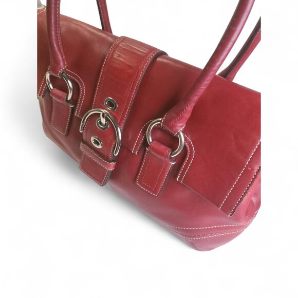 COACH Vintage Soho Satchel in cherry red - Picture 3 of 12